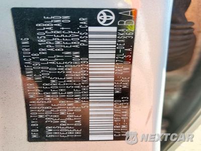 Zdjęcie 12 z 12 samochodu: 2019 TOYOTA COROLLA SE VIN:5YFBURHE1KP893290 - miniatura