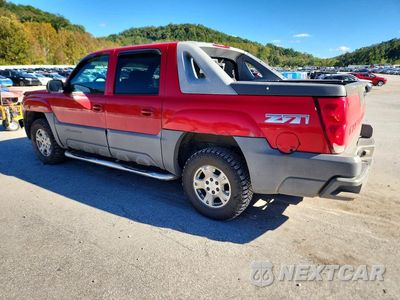 Drugie zdjęcie samochodu z przodu: 2002 CHEVROLET AVALANCHE K1500 VIN:3GNEK13T92G140775 - miniatura