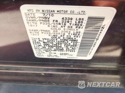 Zdjęcie 13 z 13 samochodu: 2011 NISSAN ROGUE SL VIN:JN8AS5MT8BW151964 - miniatura