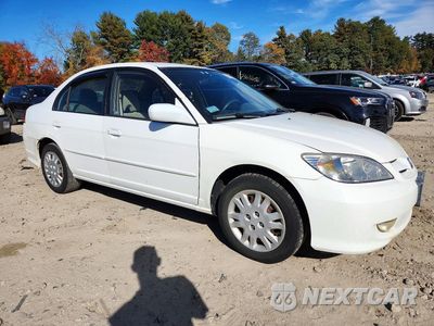 Czwarte zdjęcie samochodu z boku: 2005 HONDA CIVIC LX VIN:2HGES165X5H629598 - miniatura