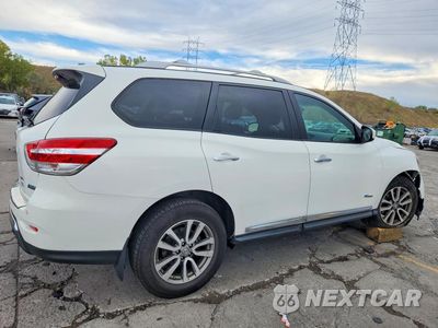 Trzecie zdjęcie samochodu z tyłu: 2014 NISSAN PATHFINDER HYBRID SL VIN:5N1CR2MM7EC660145 - miniatura