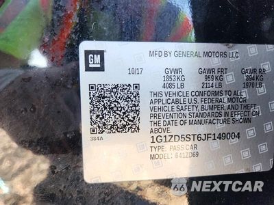 Zdjęcie 12 z 12 samochodu: 2018 CHEVROLET MALIBU LT VIN:1G1ZD5ST6JF149004 - miniatura