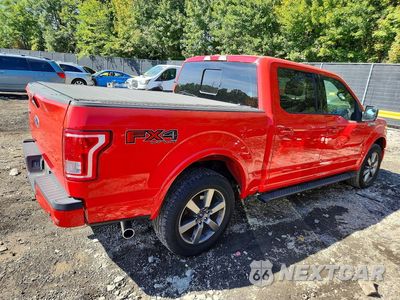 Trzecie zdjęcie samochodu z tyłu: 2016 FORD F150 SUPERCREW VIN:1FTEW1EP2GKD67660 - miniatura