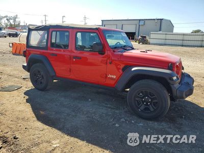 Czwarte zdjęcie samochodu z boku: 2020 JEEP WRANGLER UNLIMITED SPORT VIN:1C4HJXDN8LW151734 - miniatura
