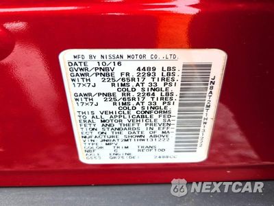 Zdjęcie 13 z 13 samochodu: 2017 NISSAN ROGUE S VIN:JN8AT2MT1HW131222 - miniatura