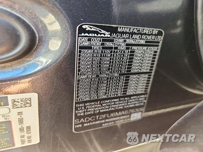 Zdjęcie 14 z 14 samochodu: 2021 JAGUAR F-PACE R-DYNAMIC S VIN:SADCT2FU6MA676306 - miniatura