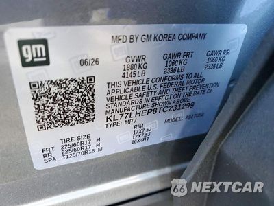 Zdjęcie 13 z 13 samochodu: 2026 CHEVROLET TRAX 1LT VIN:KL77LHEP8TC231299 - miniatura