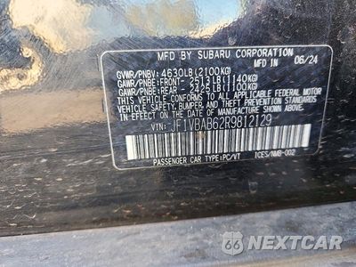 Zdjęcie 12 z 12 samochodu: 2024 SUBARU WRX VIN:JF1VBAB62R9812129 - miniatura