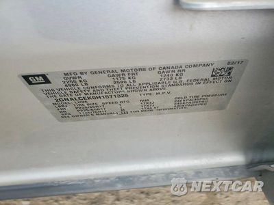 Zdjęcie 14 z 14 samochodu: 2017 CHEVROLET EQUINOX LT VIN:2GNALCEK0H1571325 - miniatura