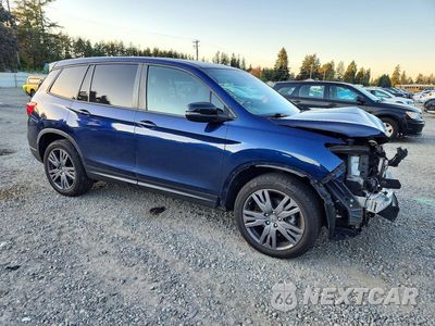 Czwarte zdjęcie samochodu z boku: 2019 HONDA PASSPORT EXL VIN:5FNYF7H51KB011278 - miniatura