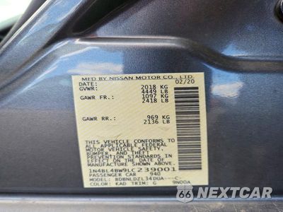 Zdjęcie 13 z 13 samochodu: 2020 NISSAN ALTIMA S VIN:1N4BL4BW9LC239001 - miniatura