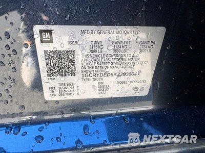Zdjęcie 12 z 12 samochodu: 2019 CHEVROLET SILVERADO K1500 LT VIN:1GCRYDED8KZ293664 - miniatura