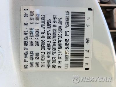 Zdjęcie 12 z 12 samochodu: 2011 HONDA ACCORD LX VIN:1HGCP2F31BA015045 - miniatura