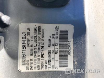 Zdjęcie 12 z 12 samochodu: 2005 NISSAN 350Z BASE VIN:JN1AZ34D25M610610 - miniatura