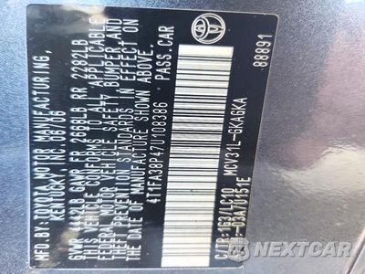Zdjęcie 12 z 12 samochodu: 2007 TOYOTA CAMRY SOLARA SLE V6 VIN:4T1FA38P47U108386 - miniatura