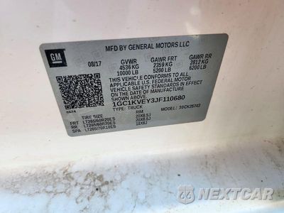 Zdjęcie 12 z 12 samochodu: 2018 CHEVROLET SILVERADO K2500 HEAVY DUTY LT VIN:1GC1KVEY3JF110680 - miniatura