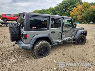 Trzecie zdjęcie samochodu z tyłu: 2018 JEEP WRANGLER UNLIMITED SPORT VIN:1C4HJXDG0JW288391 - miniatura