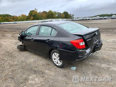 Drugie zdjęcie samochodu z przodu: 2012 HONDA CIVIC LX VIN:2HGFB2F57CH313003 - miniatura