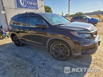 Czwarte zdjęcie samochodu z boku: 2021 HONDA PILOT SE VIN:5FNYF6H20MB016538 - miniatura
