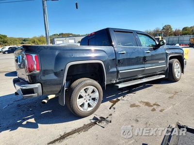 Trzecie zdjęcie samochodu z tyłu: 2018 GMC SIERRA K1500 SLT VIN:3GTU2NEJ3JG309081 - miniatura