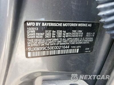 Zdjęcie 13 z 13 samochodu: 2014 BMW X3 XDRIVE28I VIN:5UXWX9C50E0D21644 - miniatura