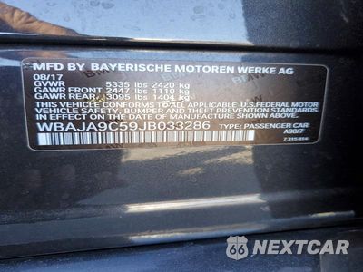 Zdjęcie 13 z 13 samochodu: 2018 BMW 530E VIN:WBAJA9C59JB033286 - miniatura