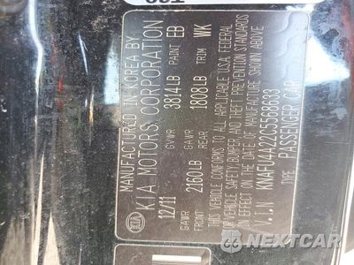 Zdjęcie 12 z 12 samochodu: 2012 KIA FORTE EX VIN:KNAFU4A22C5568633 - miniatura