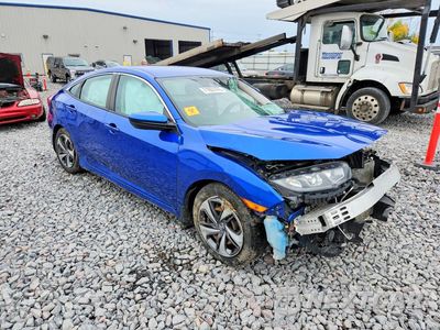 Czwarte zdjęcie samochodu z boku: 2019 HONDA CIVIC LX VIN:19XFC2F61KE038419 - miniatura
