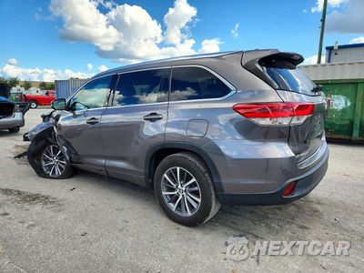 Drugie zdjęcie samochodu z przodu: 2018 TOYOTA HIGHLANDER XLE VIN:5TDKZRFH7JS271040 - miniatura