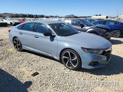 Czwarte zdjęcie samochodu z boku: 2022 HONDA ACCORD SPORT VIN:1HGCV1F30NA110667 - miniatura