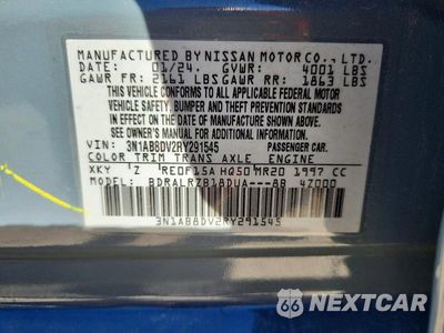 Zdjęcie 13 z 13 samochodu: 2024 NISSAN SENTRA SR VIN:3N1AB8DV2RY291545 - miniatura