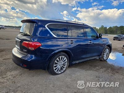 Trzecie zdjęcie samochodu z tyłu: 2016 INFINITI QX80 BASE VIN:JN8AZ2NF9G9613036 - miniatura
