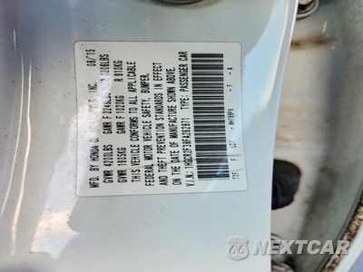 Zdjęcie 13 z 13 samochodu: 2015 HONDA ACCORD LX VIN:1HGCR2F38FA262871 - miniatura