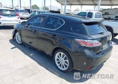 Trzecie zdjęcie samochodu z tyłu: 2012 LEXUS CT 200 VIN:JTHKD5BH6C2098889 - miniatura
