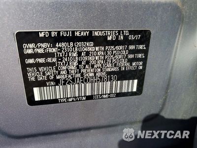 Zdjęcie 13 z 13 samochodu: 2017 SUBARU FORESTER 2.5I PREMIUM VIN:JF2SJAEC0HH578130 - miniatura