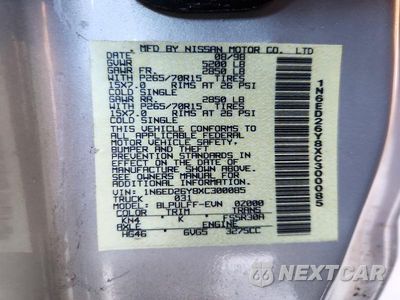 Zdjęcie 12 z 12 samochodu: 1999 NISSAN FRONTIER XE-V6 VIN:1N6ED26Y8XC300085 - miniatura