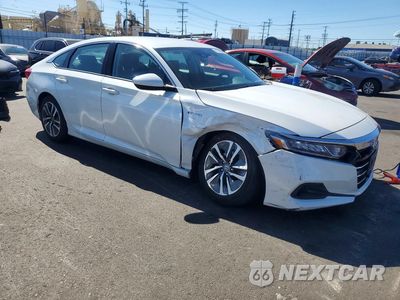 Czwarte zdjęcie samochodu z boku: 2021 HONDA ACCORD HYBRID VIN:1HGCV3F11MA005483 - miniatura