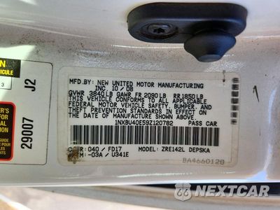 Zdjęcie 13 z 13 samochodu: 2009 TOYOTA COROLLA S VIN:1NXBU40E59Z120782 - miniatura