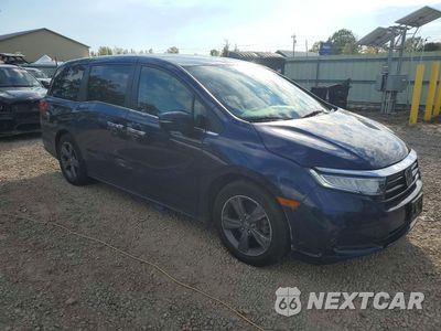 Czwarte zdjęcie samochodu z boku: 2022 HONDA ODYSSEY EX VIN:5FNRL6H57NB035211 - miniatura