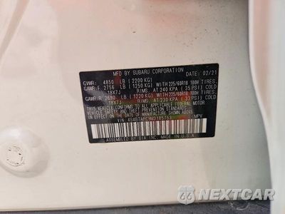 Zdjęcie 12 z 12 samochodu: 2021 SUBARU OUTBACK TOURING VIN:4S4BTAPC9M3185753 - miniatura