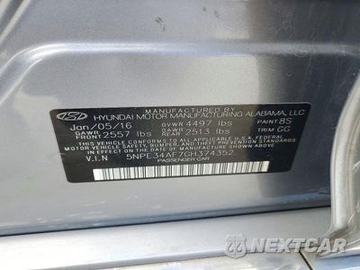 Zdjęcie 12 z 12 samochodu: 2016 HYUNDAI SONATA SPORT VIN:5NPE34AF7GH374352 - miniatura