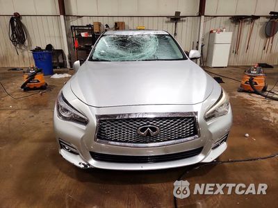 Piąte zdjęcie samochodu w środku: 2014 INFINITI Q50 BASE VIN:JN1BV7AR5EM700390 - miniatura