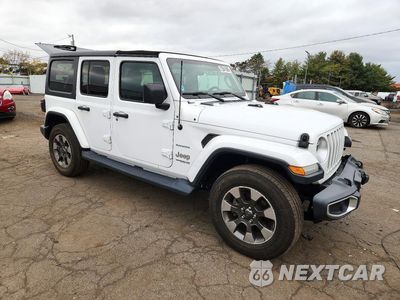 Czwarte zdjęcie samochodu z boku: 2018 JEEP WRANGLER UNLIMITED SAHARA VIN:1C4HJXEG2JW124641 - miniatura