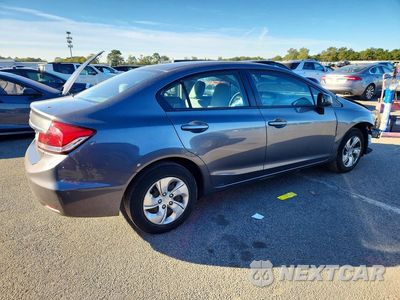 Trzecie zdjęcie samochodu z tyłu: 2013 HONDA CIVIC LX VIN:19XFB2F51DE215600 - miniatura