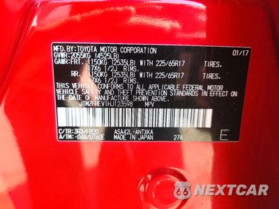 Zdjęcie 13 z 13 samochodu: 2017 TOYOTA RAV4 LE VIN:JTMZFREV1HJ123598 - miniatura