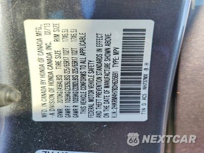 Zdjęcie 12 z 12 samochodu: 2013 HONDA CR-V EXL VIN:2HKRM4H78DH635691 - miniatura