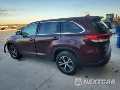 Drugie zdjęcie samochodu z przodu: 2019 TOYOTA HIGHLANDER LE PLUS VIN:5TDBZRFH4KS725651 - miniatura