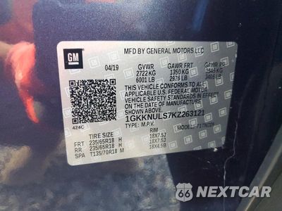 Zdjęcie 13 z 13 samochodu: 2019 GMC ACADIA SLT-1 VIN:1GKKNULS7KZ263121 - miniatura