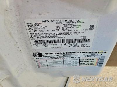 Zdjęcie 12 z 12 samochodu: 2014 FORD F150 SUPERCREW VIN:1FTFW1EF7EFC13091 - miniatura