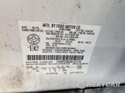 Zdjęcie 13 z 13 samochodu: 2018 FORD TAURUS LIMITED VIN:1FAHP2J8XJG131756 - miniatura